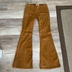 Free People We The Free Corduroy Flair Pants Stretchy Size 28